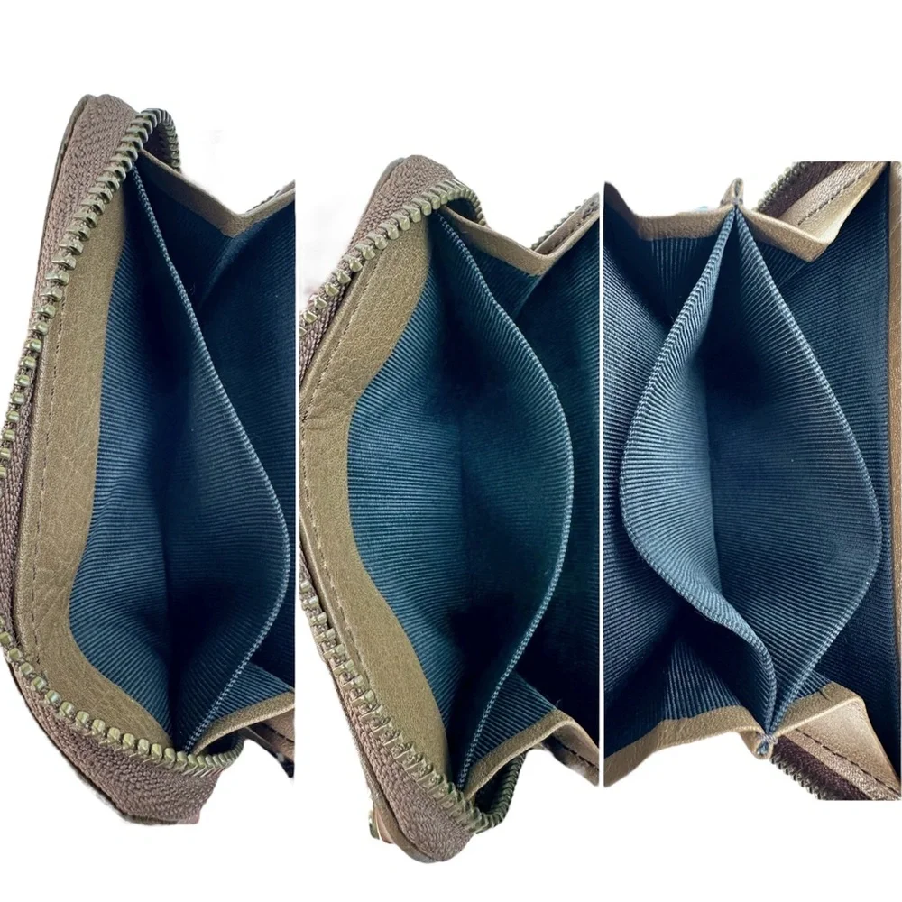 💎BURBERRY Logo Quilted Leather Zip Around Coin Purse Wallet - Picture 9 of 12